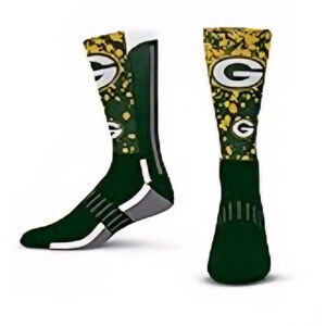 NEW Green Bay Packers Flag Football Kids Youth NFL OS One Size SOCKS 13, 1-3